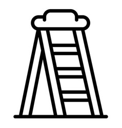 Remodeling Ladder Icon Outline Wall