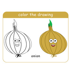 Coloring Book For Children Onion Head Character