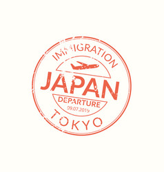 Japan Passport Stamp Visa For Travel Tokyo