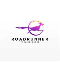 Roadrunner Bird Abstract Minimal Simple Geometric