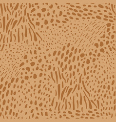 Seamless Animal Hand Drawn Pattern Wild Beige