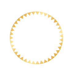 Abstract Golden Round Frame Gold Border Template