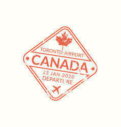 Canada Passport Stamp Visa For Travel