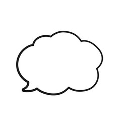 Empty Speech Bubble Thought Cloud Text Frame