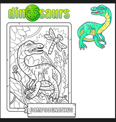 Dinosaur Compsognathus Coloring Book