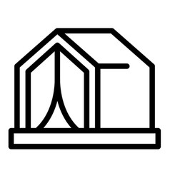 Help Tent Icon Outline Migrant Refugee