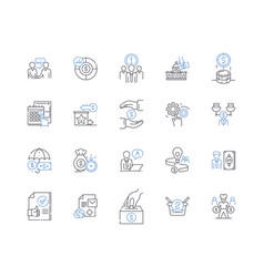 Cybersecurity Line Icons Collection Encryption