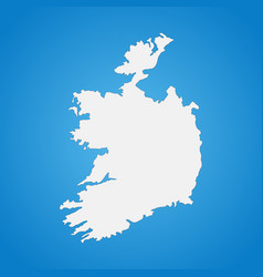 Highly Detailed Ireland Map With Borders Isolated