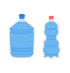 Water In Reusable Plastic Bottle With Lid And H2o