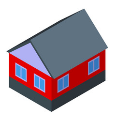 Family Home Icon Isometric Style