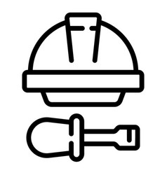 Remodeling Helmet Icon Outline Home Design