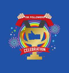 10k Likes Celebration Sign Symbol