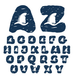 Alphabet With Sharks Fin