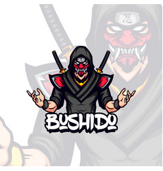 Dark Cloth Bushido Ronin Samurai Mascot