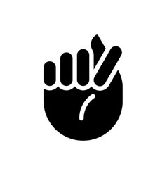 Fig Sign Black Glyph Icon