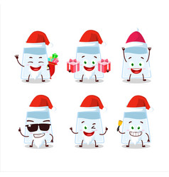 Santa Claus Emoticons With Salt Shaker Cartoon