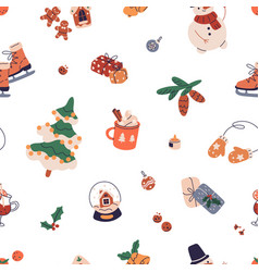 Seamless Christmas Pattern Winter Holiday