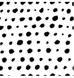 Black Round Specks In A Row Seamless Pattern