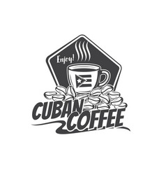 Cuban Coffee Icon Cafe Bar Menu Or Coffee Package