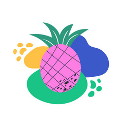 Modern Pink Pineapple