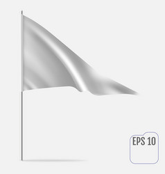 Realistic Pennant Template Triangle Flag Mockup