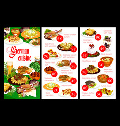 German Cuisine Food Dishes Menu Restaurant Meals