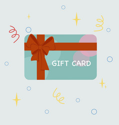 Gift Card With Ribbon Icon Certificate