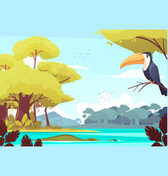 Jungle Landscape Cartoon