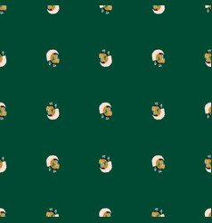 Seamless Pattern Turkey Green Background Texture