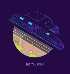 Train Digital Twin Isometric Background