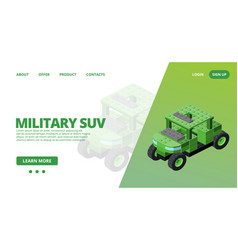 Web Template With A Military Suv