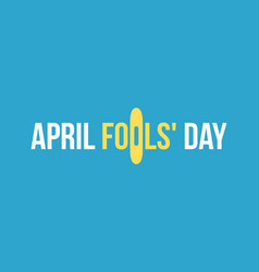 April Fools Day On Blue Background