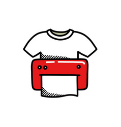 Direct To Garment Printing Doodle Icon