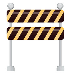 Road Barriers On A White Background