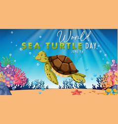 Colorful Celebrating Sea Turtles And Ocean Life