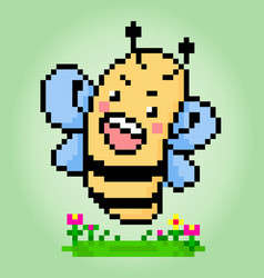 Pixel 8 Bit Bee Animal Character Game Assets