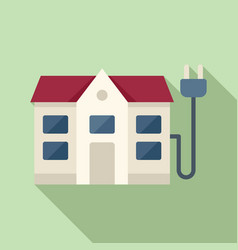 House Smart Consumption Icon Flat Money