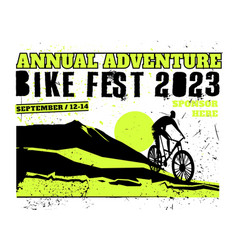 Mountain Bike Festival Poster Editable