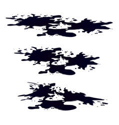 Puddle Oil Slick Spill Clipart Black