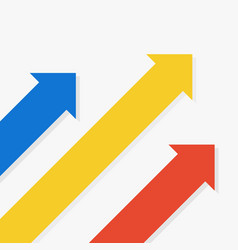 Three Color Arrows Up Start Up Or Business Growth