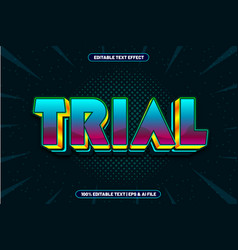 Trial Editable Text Effect Modern Style