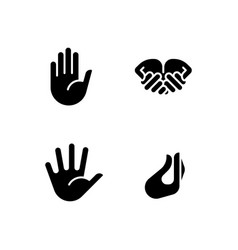 Conveying Information By Gestures Black Glyph