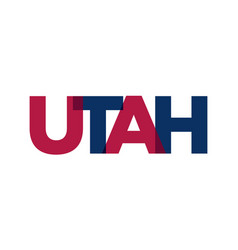 Utah Usa Typography Slogan Design America Logo