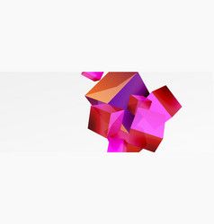 3d Cubes Abstract Background Composition