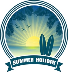 Tropical summer banners Royalty Free Vector Image
