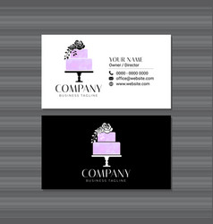 Business Card Design With Cake