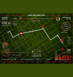 Hud Navigation Interface Hazard Control City Map