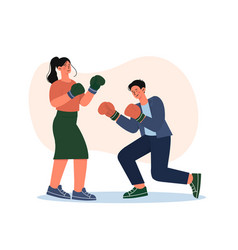 Business People Boxing