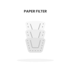 Paper Filter Icon Flat