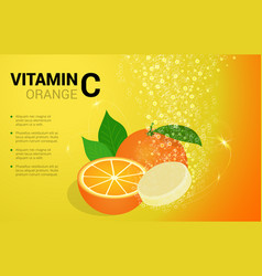 Vitamin C Orange Soluble Pills With Orange Flavour